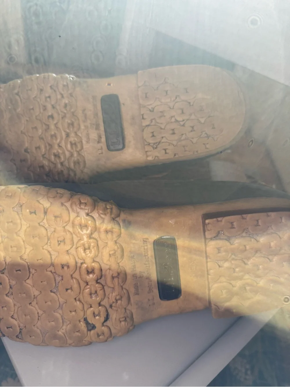 Vintage L.L. Bean Boots Two-Tone Brown Waterproof Duck Boots